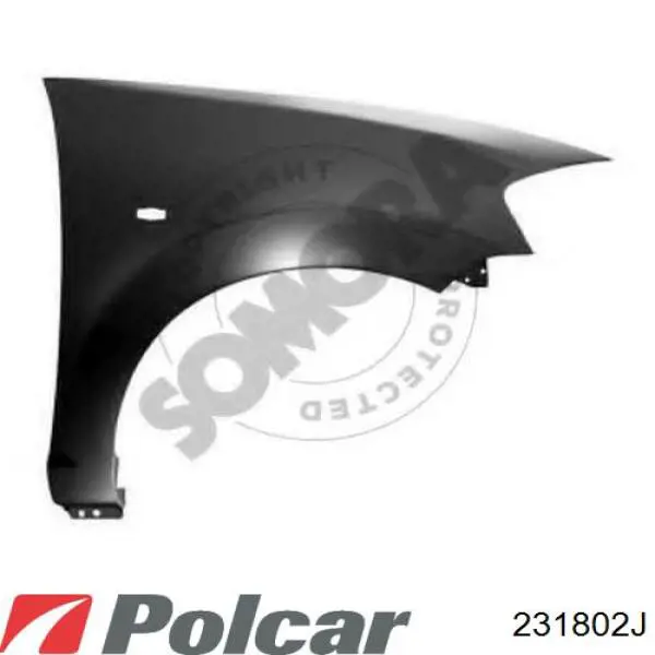 231802 Polcar Błotnik przedni prawy