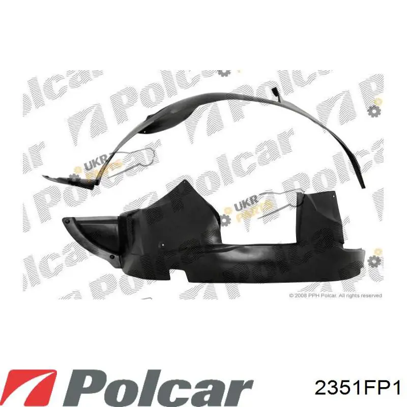 Do koszyka Nadkole błotnika przedniego prawe Citroen Berlingo  M