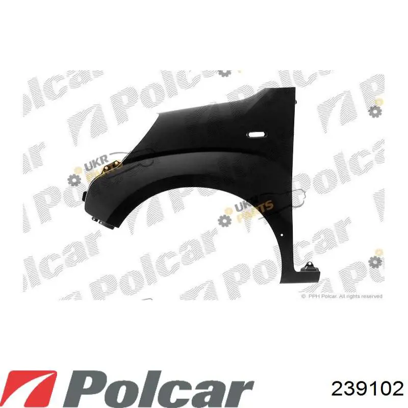 239102 Polcar Błotnik przedni prawy