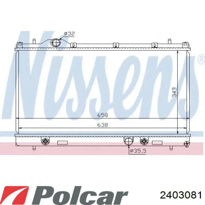 Chłodnica silnika Chrysler 5019213AA cena, od 88,75 USD