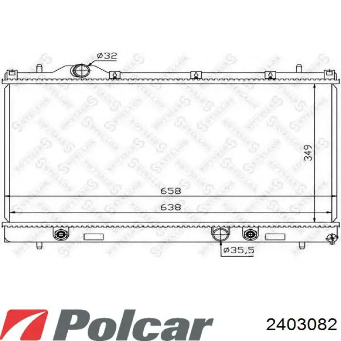 2403082 Polcar Chłodnica silnika