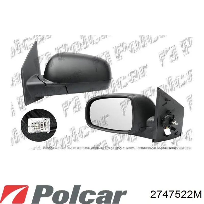 2747522M Polcar Lusterko wsteczne prawe