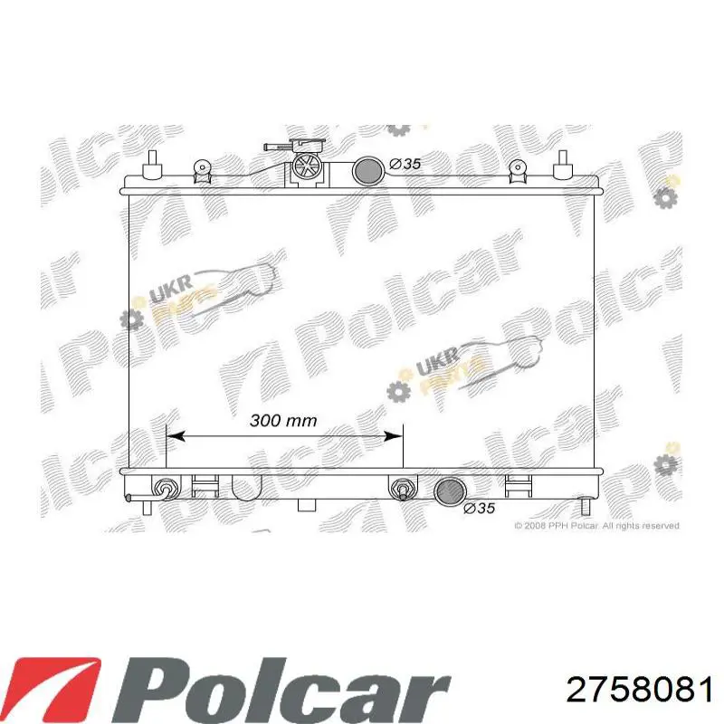 Chłodnica silnika Polcar 2758081 cena, od 86,59 USD