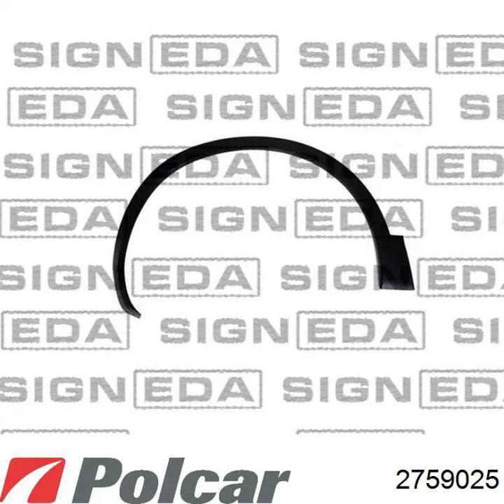 2759025 Polcar Poszerzenie (nakładka) reperaturki błotnika przedniego prawy