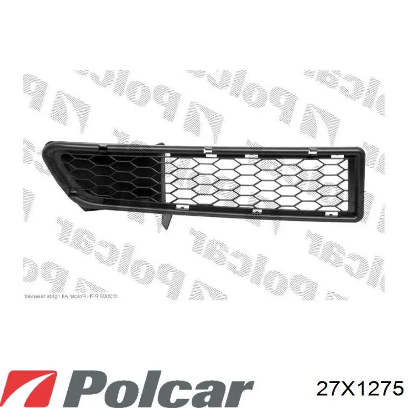 27X1275 Polcar Listwa ochronna zderzaka przedniego