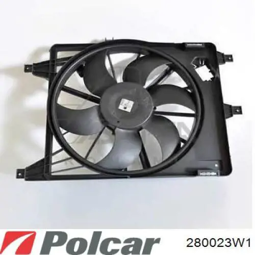280023W1 Polcar Wentylator elektryczny układu chłodzenia kompletny (silnik+wirnik)