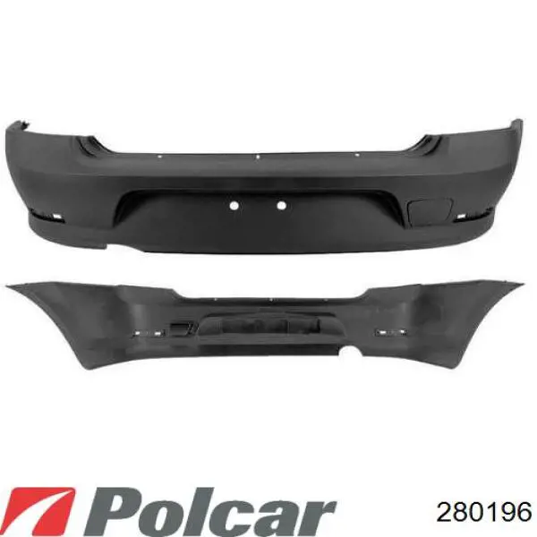 Zderzak tylny Polcar 2801962 cena, od 66,10 USD