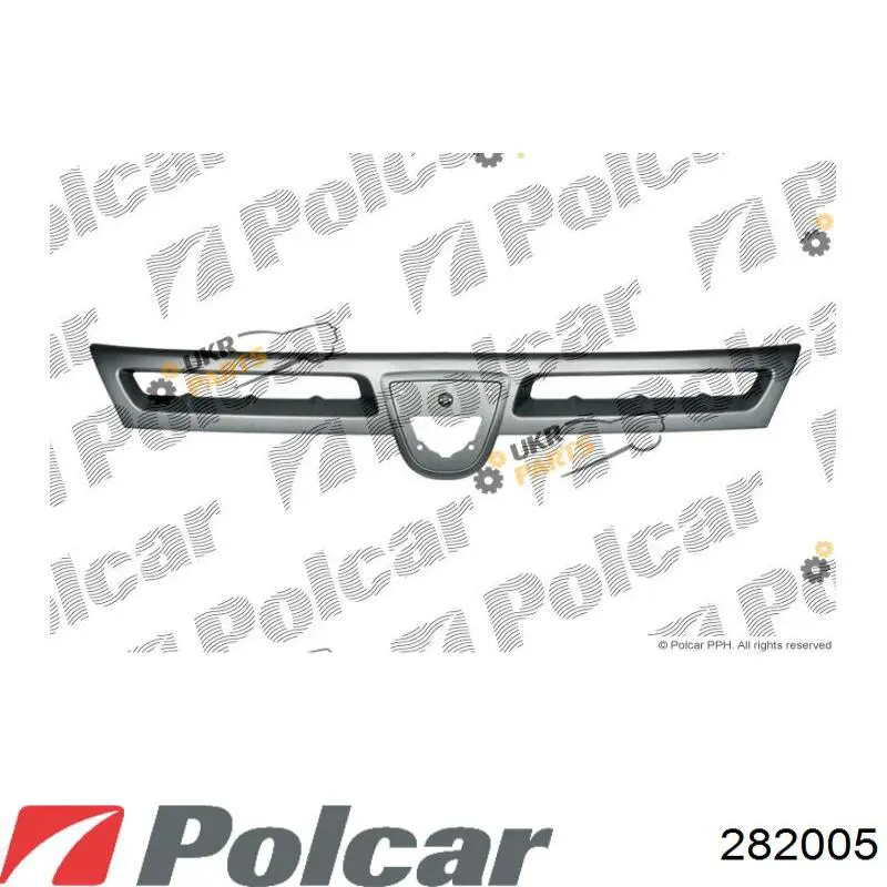 Do koszyka Atrapa chłodnicy Dacia Duster  HS