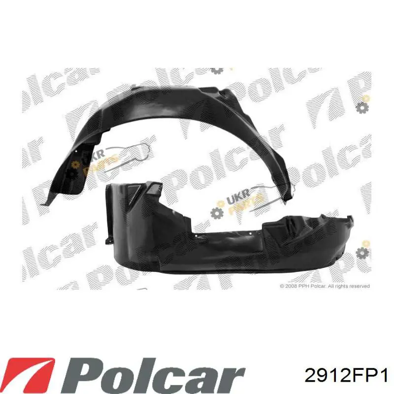 Nadkole błotnika przedniego prawe Polcar 2912FP1 cena, od 13,02 USD