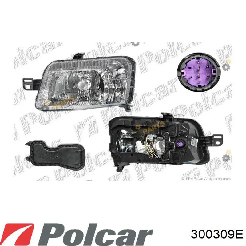 Reflektor prawy LPH601 Magneti Marelli