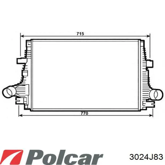 866455500 Opel Chłodnica intercoolera