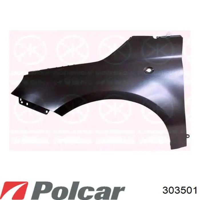 303501 Polcar Błotnik przedni lewy