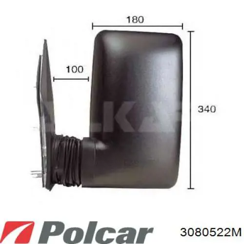 Lusterko wsteczne prawe 3800416 Iveco