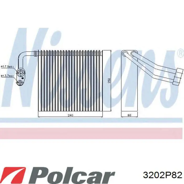 Do koszyka 3202P82 Polcar Parownik klimatyzacji