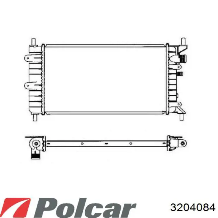 Chłodnica silnika 3204084 Polcar