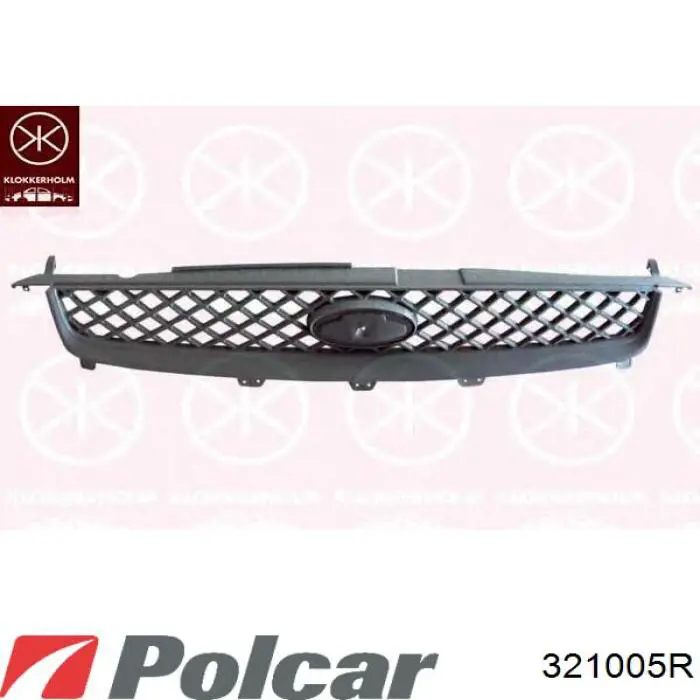 Do koszyka 96FB8200ACW Ford Atrapa chłodnicy