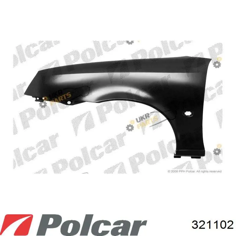 Błotnik przedni lewy do Ford Fiesta Mk4 JAS, JBS