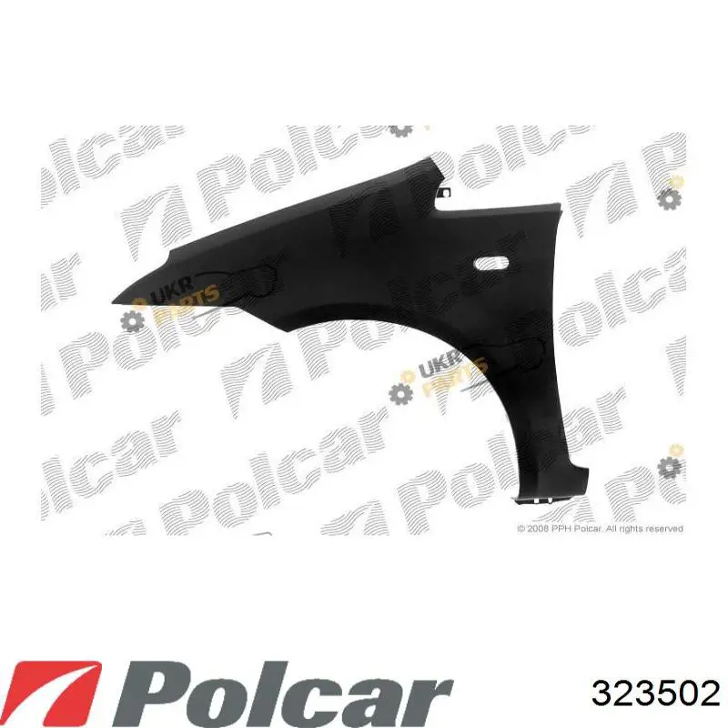 Do koszyka 1321075 Ford Błotnik przedni prawy