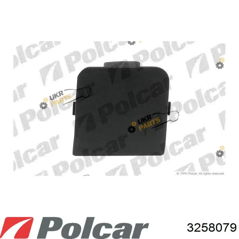 3258079 Polcar Zaślepka haku holowniczego zderzaka przednia