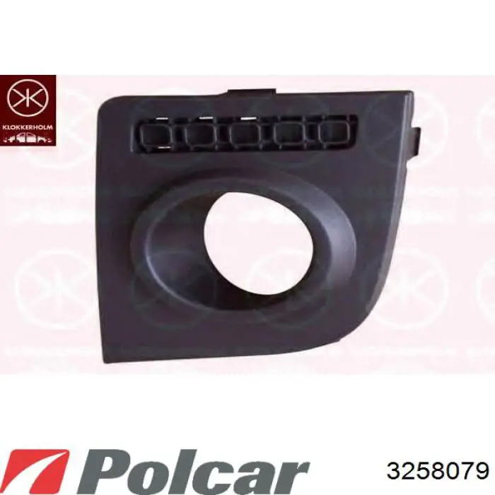 Do koszyka 3258079 Polcar Zaślepka haku holowniczego zderzaka przednia