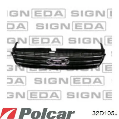 Do koszyka 1747634 Ford Atrapa chłodnicy