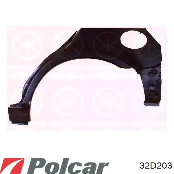 32D203 Polcar Maska silnika