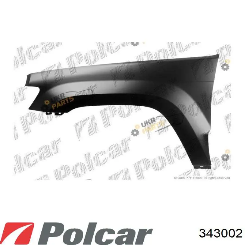 Błotnik przedni prawy Jeep Grand Cherokee LIMITED SUV (2005 - 2010) cena, od 66,38 USD
