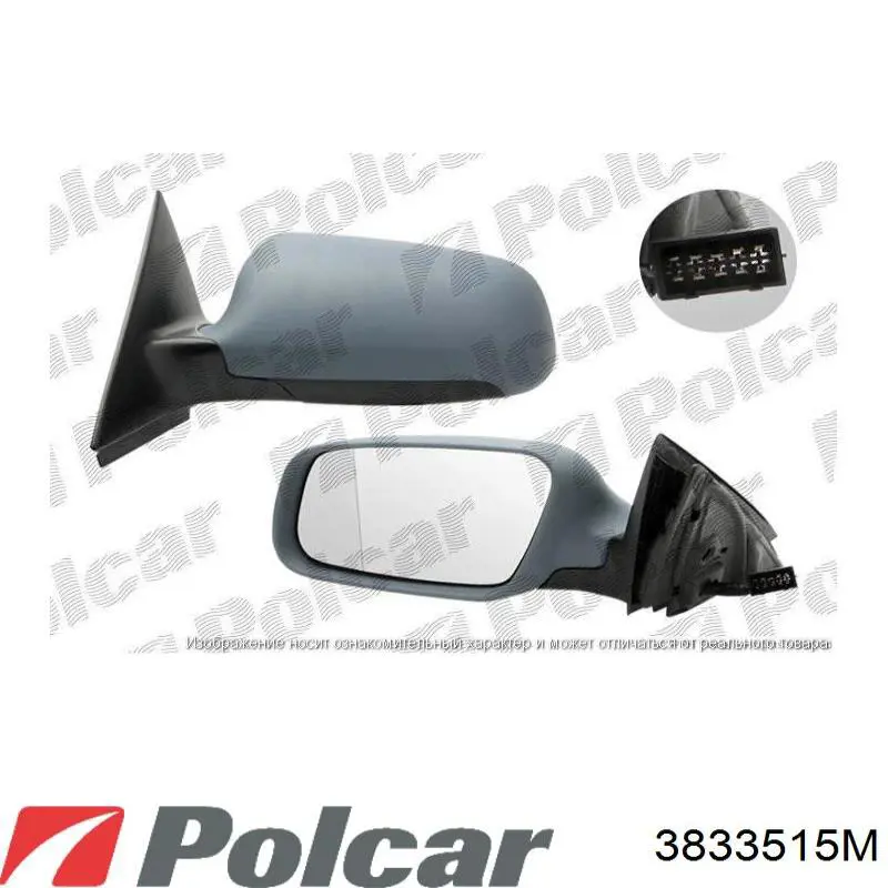 Lusterko wsteczne lewe Polcar 3833515M cena, od 188,69 USD