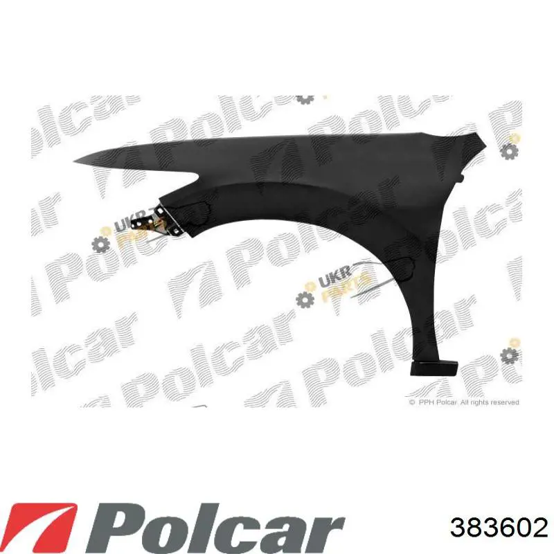 Błotnik przedni prawy Honda Accord VIII sedana (CU) (2008 - 2015) cena, od 147,40 USD