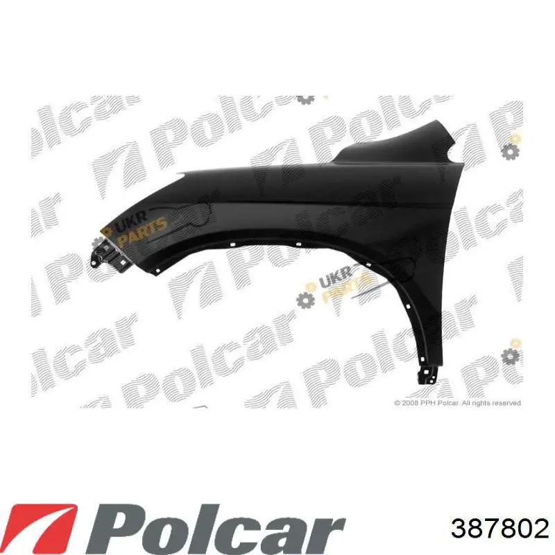 Do koszyka 60211SWAA91ZZ Honda Błotnik przedni prawy