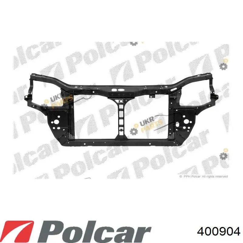 Osłona chłodnicy kompletna (panel mocowania reflektorów) Polcar 400904 cena, od 98,23 USD