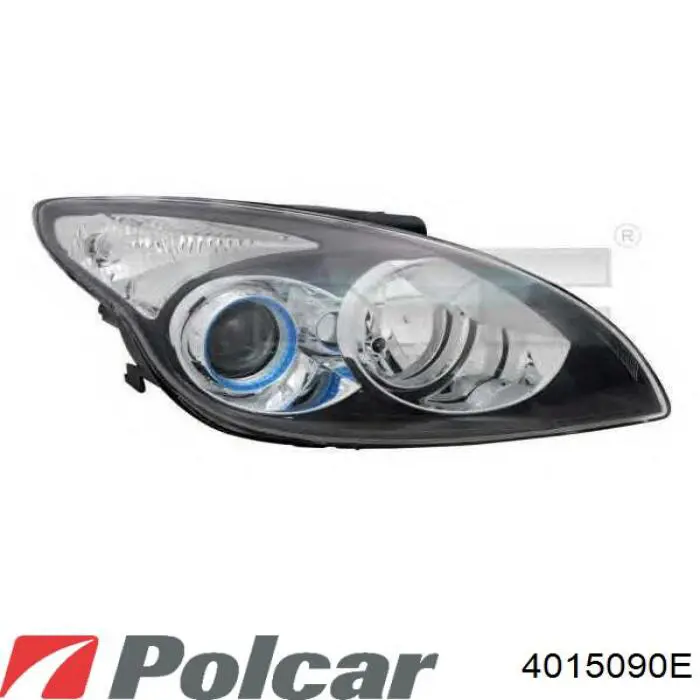 Do koszyka 20C278052B TYC Reflektor lewy