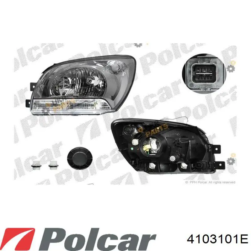 Reflektor prawy Hyundai/Kia 921021F021 cena, od 209,54 USD