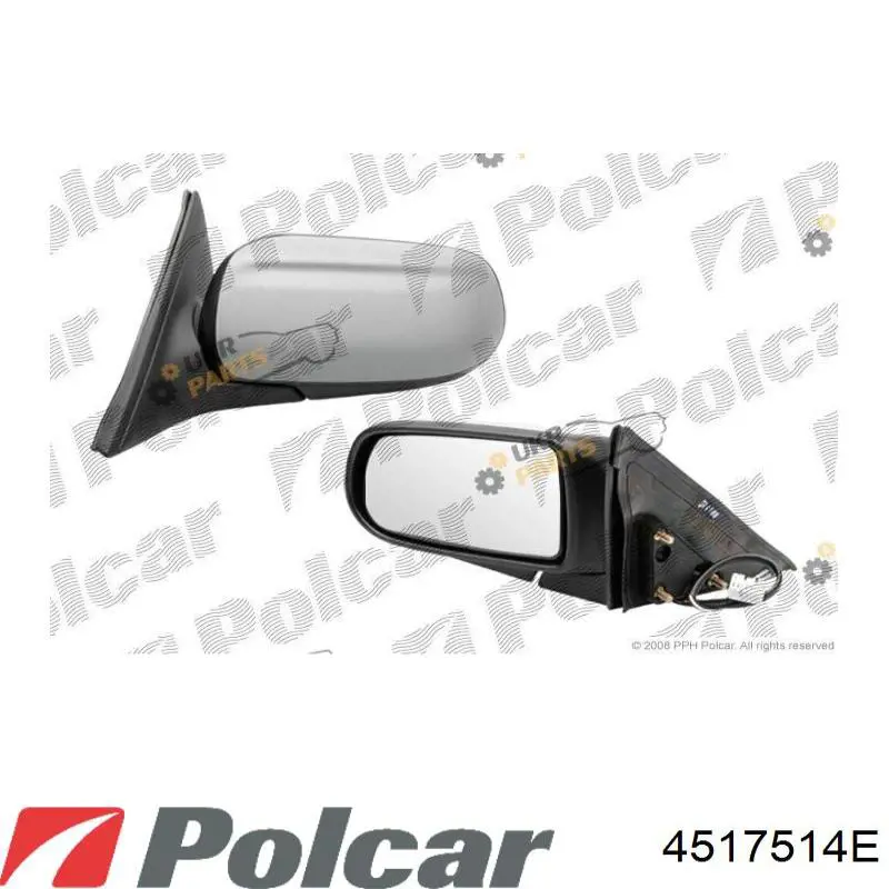Lusterko wsteczne prawe Mazda 626 V sedana (GF) (1997 - 2002) cena, od 67,53 USD