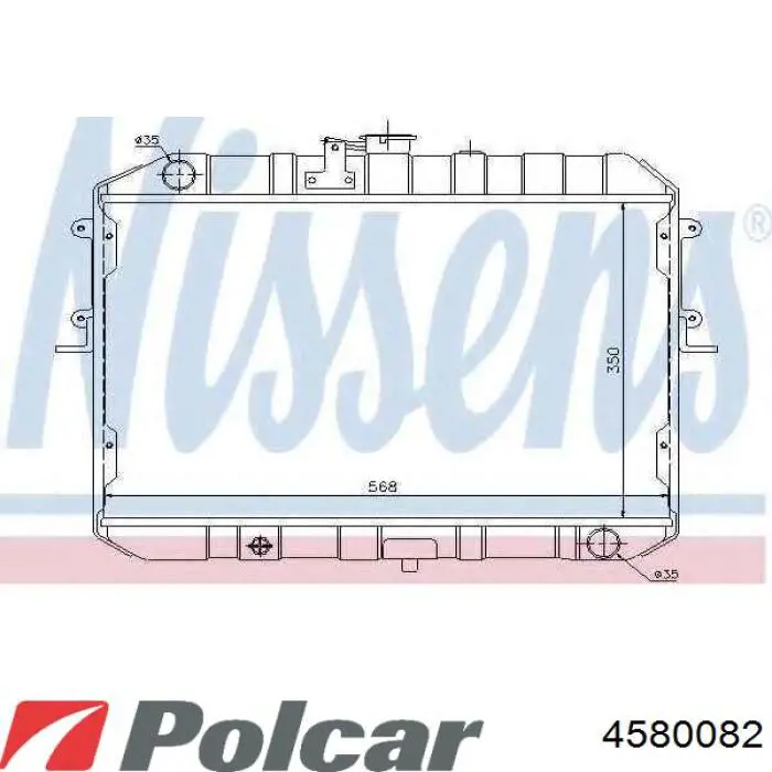 Do koszyka 4580082 Polcar Chłodnica silnika