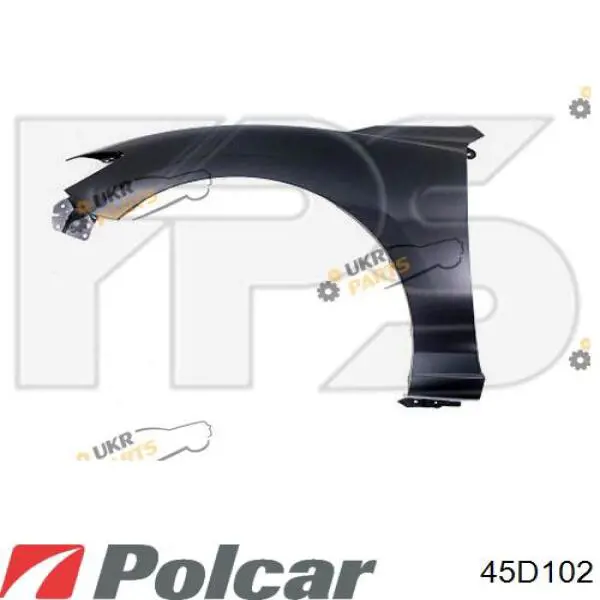 Do koszyka 45D102 Polcar Błotnik przedni prawy