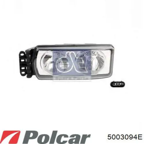 Do koszyka 2038200361 Mercedes Reflektor lewy