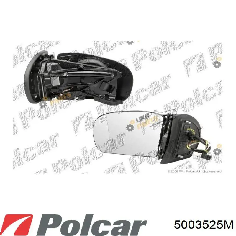 Do koszyka A2038106876 Mercedes Lusterko wsteczne prawe