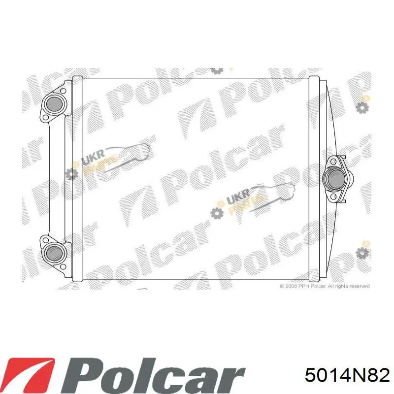 5014N82 Polcar Chłodnica nagrzewnicy (ogrzewacza)