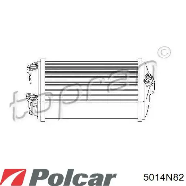 Do koszyka 5014N82 Polcar Chłodnica nagrzewnicy (ogrzewacza)