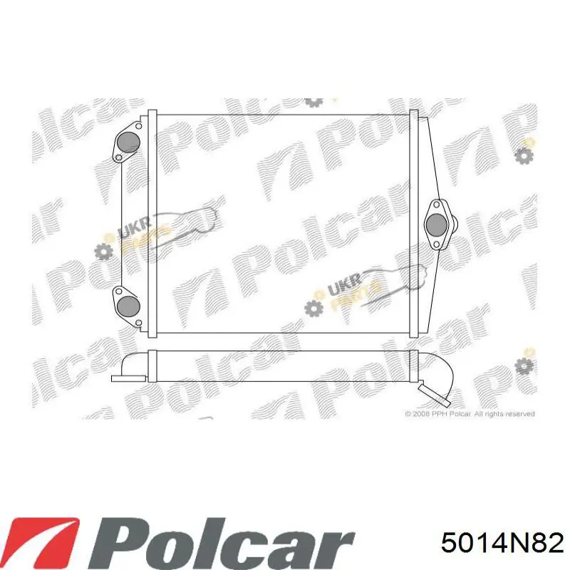 Chłodnica nagrzewnicy (ogrzewacza) Polcar 5014N82 cena, od 39,97 USD