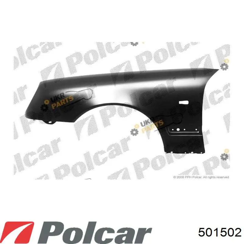 Błotnik przedni prawy Polcar 501502 cena, od 98,72 USD