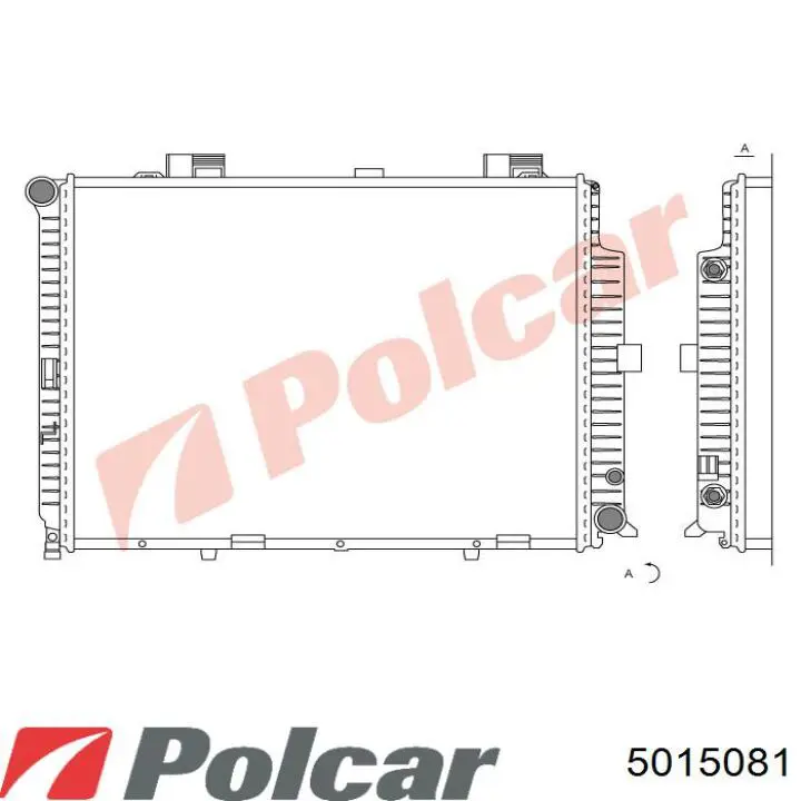 Chłodnica silnika Polcar 5015081 cena, od 150,20 USD