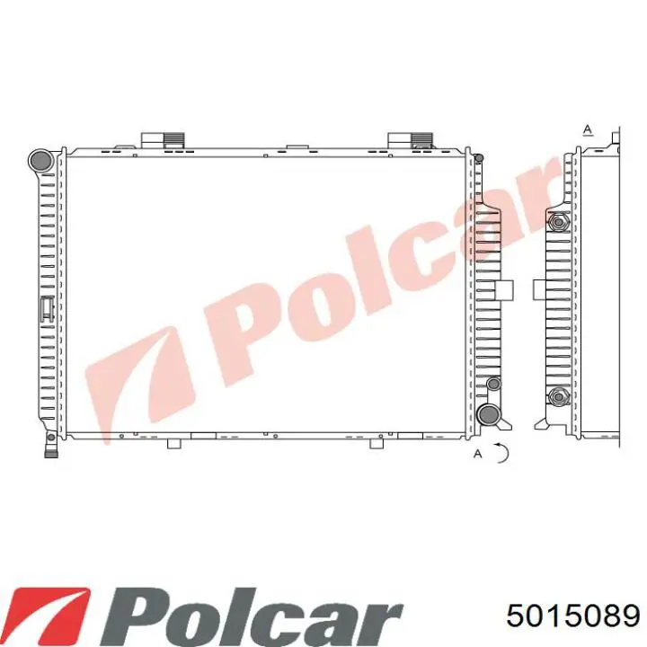 Do koszyka 5015089 Polcar Chłodnica silnika
