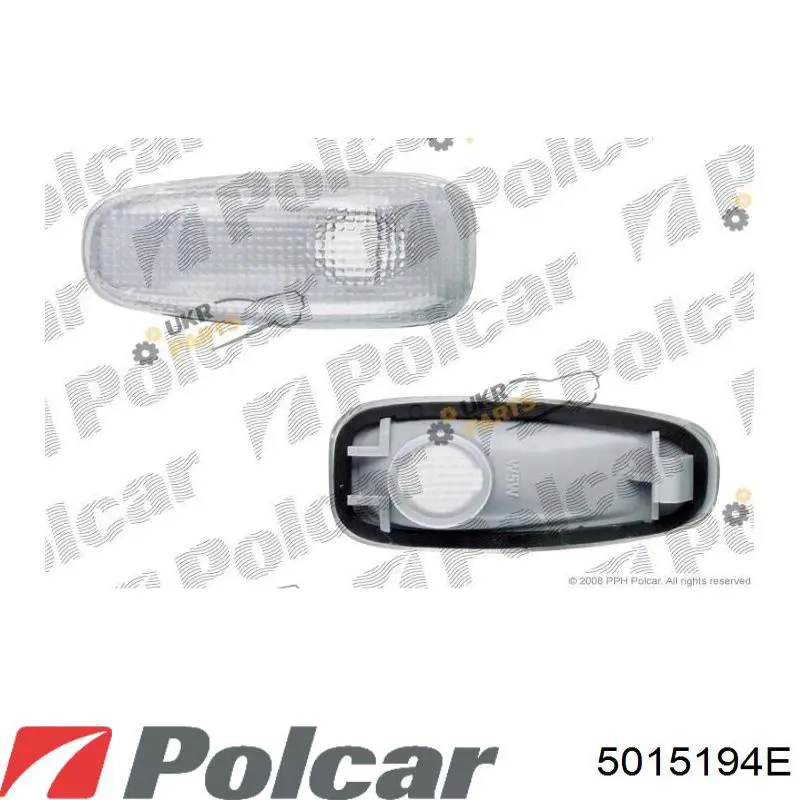 5015194E Polcar Powtarzacz kierunkowskazu na błotniku