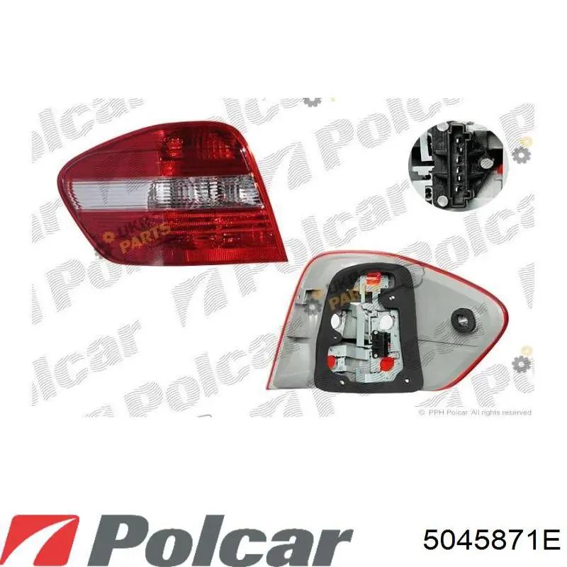 Lampa zespolona tylna lewa Mercedes A1648201964 cena, od 166,85 USD