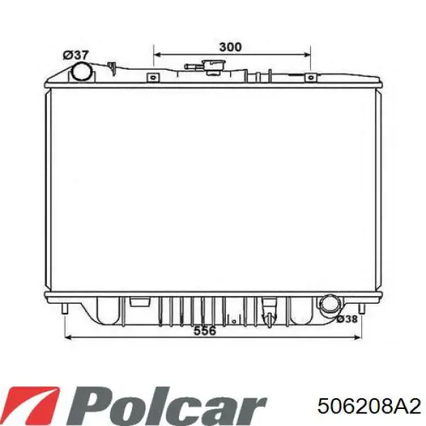 Do koszyka 506208A2 Polcar Chłodnica silnika