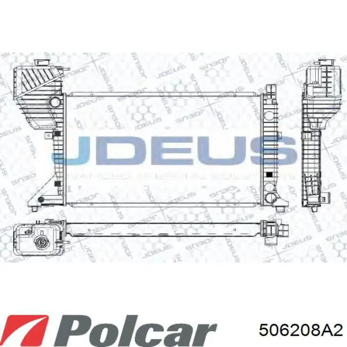 Chłodnica silnika 506208A2 Polcar