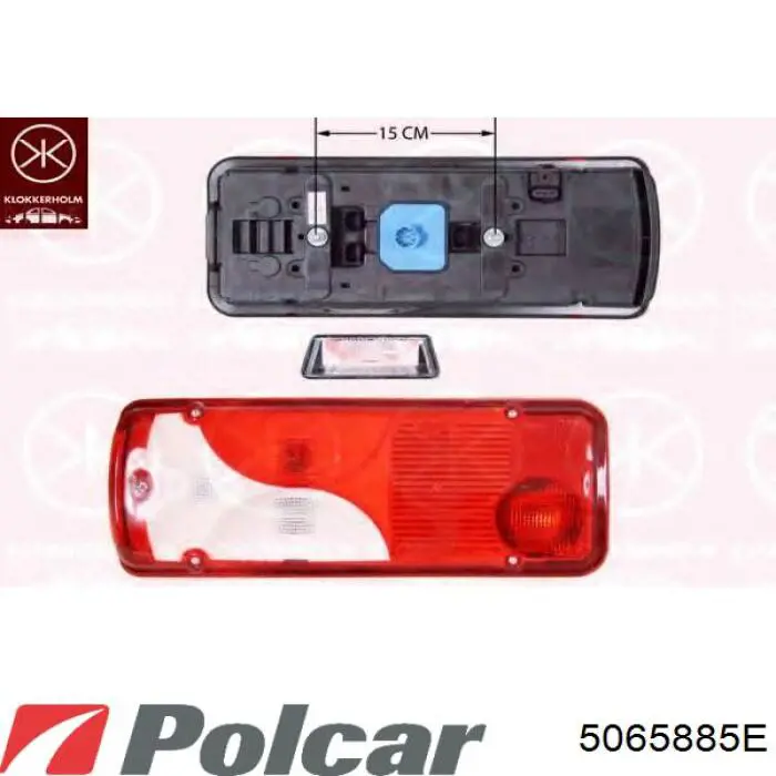 0869611824 Mercedes Lampa zespolona tylna prawa