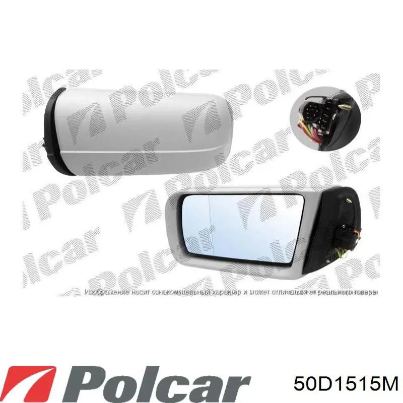 Lusterko wsteczne lewe 50D1515M Polcar